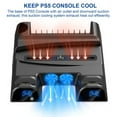 thumbnail image 2 of PS5 Stand with 2 Cooling Fan,  PS5 Controller Charging Station with Games Storage, Accessories Vertical Stand for Playstation 5 Disc & Digital Editions, 2 of 9