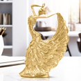 thumbnail image 1 of Accent Collection Golden Peacock Woman Figurine, 11" Shelf And Tabletop Decor, Gift for Her, 1 of 5