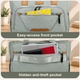 thumbnail image 5 of DEFAHN Diaper Bag Tote,Multifunction Baby Diaper Bag with 3 Insulated Pockets Adjustable Shoulder Strap Dry & Wet Compartment,Large Capacity Tote Bag for Women Lightweight Gray, 5 of 8