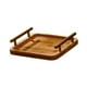 thumbnail image 5 of Bandeja de madera para servir, bandeja de exhibición moderna con borde, para té, bebidas, comida, decorativa, de madera Madera clara L, 5 of 9