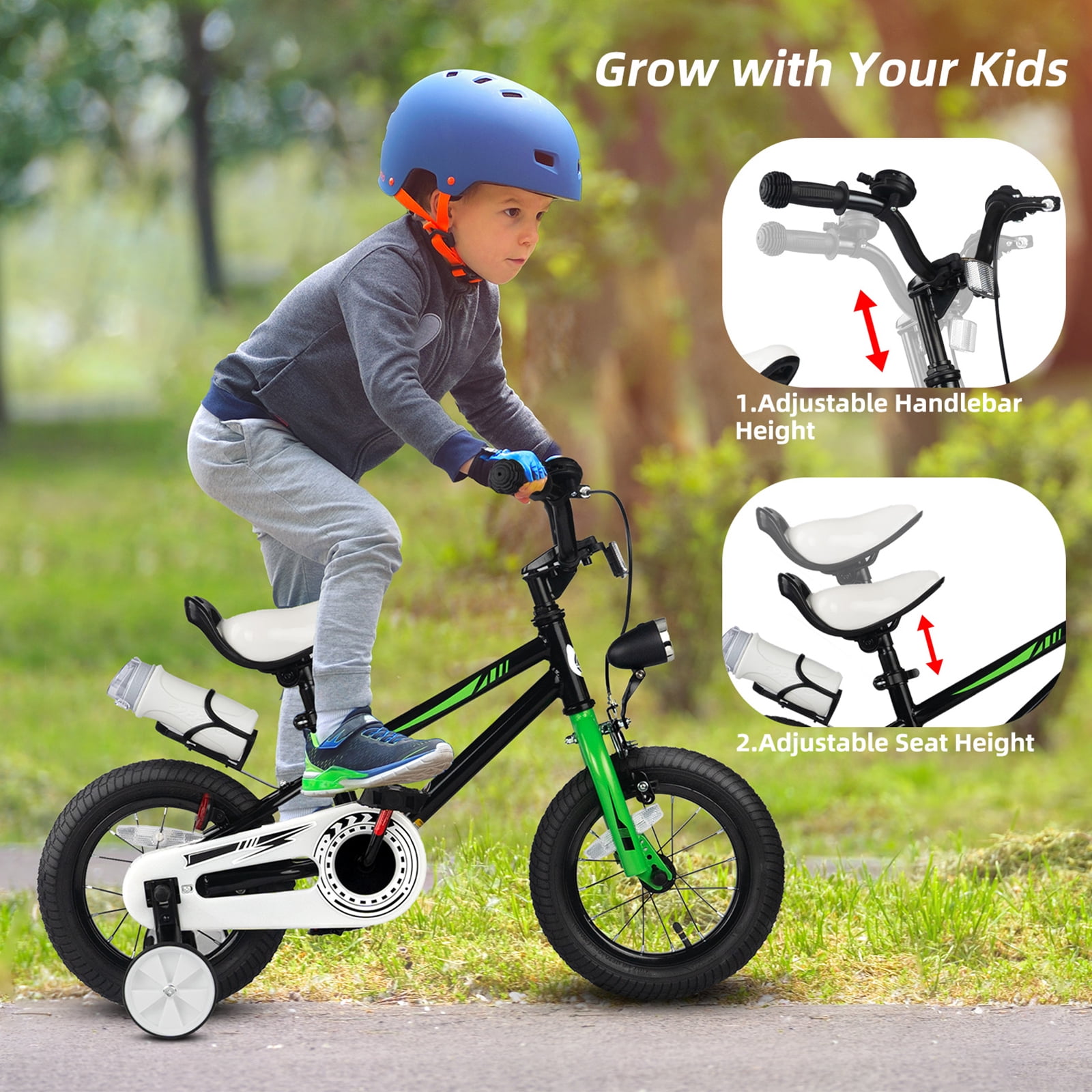 XJD Freestyle Kids Bike 12 14 16 Inch Bicycle, Toddler Bike