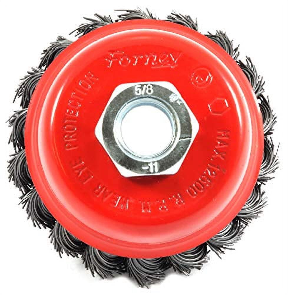 Forney Crimpdraht Radbürste 4 Zoll 6000 U/min Metall Forney 4 Zoll