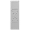 thumbnail image 5 of Ekena Millwork 12"W x 31"H True Fit PVC Center X-Board Farmhouse Fixed Mount Shutters, Primed (Per Pair - Hardware Not Included), 5 of 7