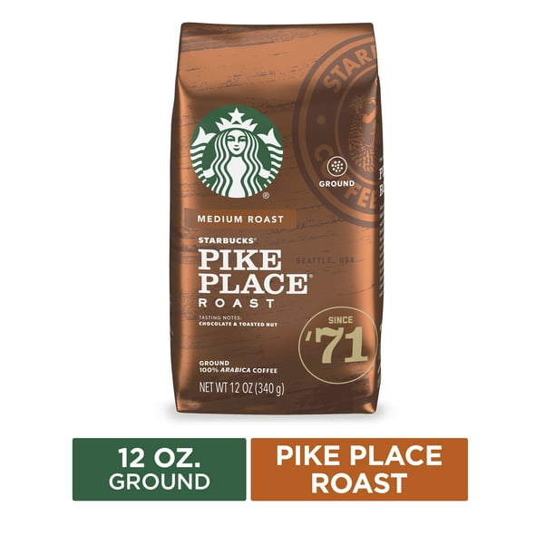 Starbucks Medium Roast Ground Coffee — Pike Place Roast — 100% Arabica ...