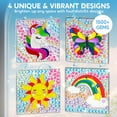 thumbnail image 5 of (2 pack) Joyfy 4-Piece Suncatcher Art & Craft Kit,Creative Window Art Gem Painting for Kids , Christmas Birthday Gift for Girls 6-12, 5 of 9