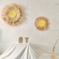 thumbnail image 3 of Decoraciones colgantes nórdicas tejidas a mano con forma de luna y sol, adorno de tejido de algodón para habitación de niños, decoración para colgar en la pared en B, 3 of 5