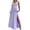 Purple, variant on Aoochasliy Formal Dresses for Women Solid Sleeveless V-Nevk Split Casual Pachwork Dress Summer!
