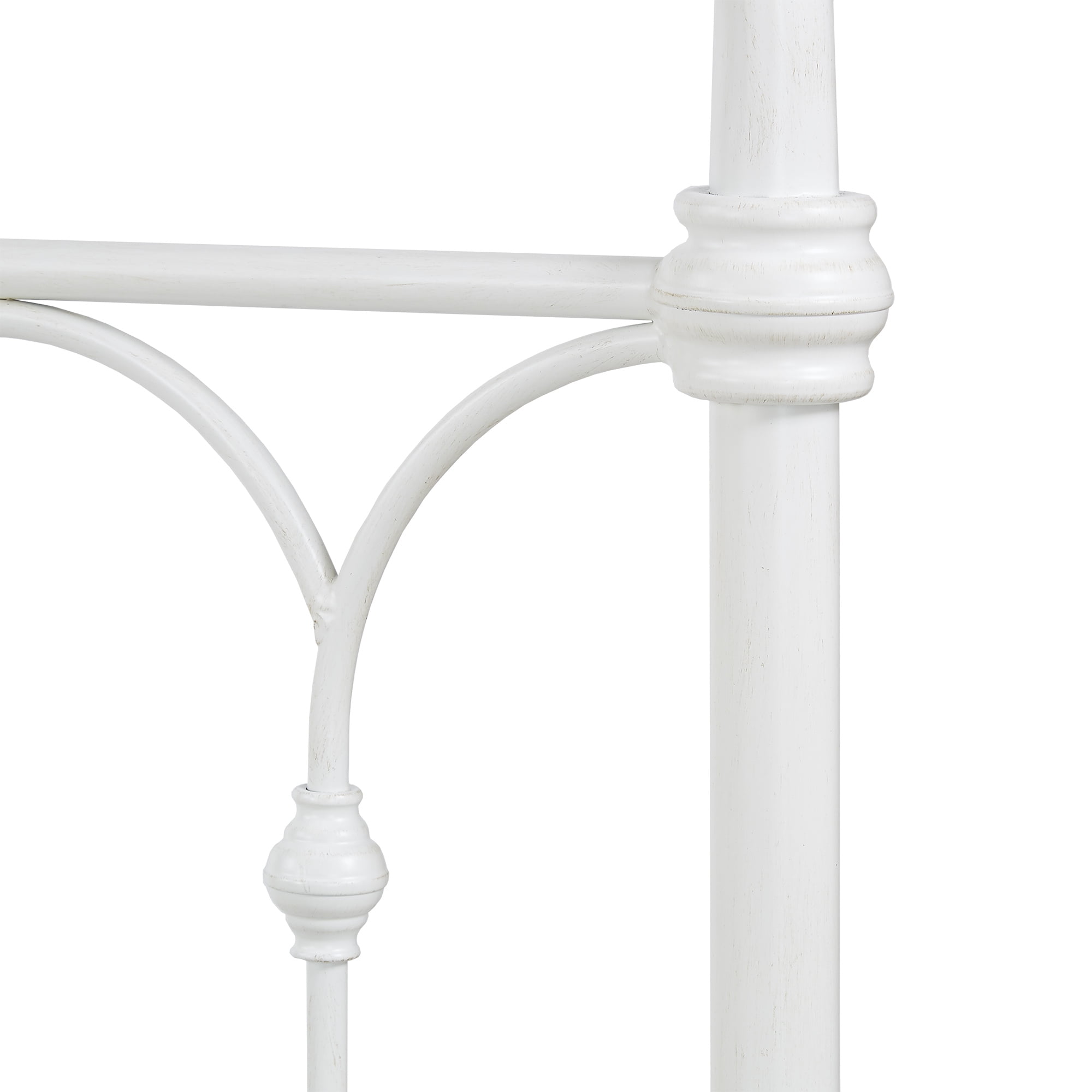 Chelsea Lane Abingdon Classic Metal Full Bed, White