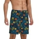 thumbnail image 2 of Balery Hawaiian Style Pantalones cortos de pijama de punto de algodón para hombre con cinturilla y bolsillos-3X-Large, 2 of 6