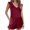 Red, variant on Tankini Bathing Suits for Women V Neck Modest Swim One Piece Swimsuit Jumpsuit with Pocket Swimwear