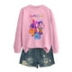 thumbnail image 1 of Moonsky Sudadera pop Demon Hun/er, sudadera Huntrix con cuello redondo, jersey de manga larga para mujer y hombre, ropa de calle, moda urbana (Rosa M), 1 of 4