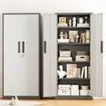 thumbnail image 2 of SOLAURA 63"H Metal Garage Storage Cabinet with Locking Doors and 4 Adjustable Shelves, Lock Storage Cabinet for Home Office, Garage, Shop (Light gray & Dark gray), 2 of 9