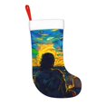 thumbnail image 2 of Yiaed Abstract Starry Sky Print Christmas Stockings, Christmas Stockings Hanging Ornaments, Christmas Stockings for Family Christmas Holiday Decorations, 2 of 7