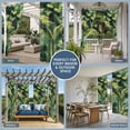 thumbnail image 5 of Summer Palm Tree Outdoor Curtains for Patio Waterproof,Windproof Privacy Curtains with Weighted Bottom,Nature Green Tropical Plant Leaves Outside Drapes for Picnic Garage Yard Cabana 54"x84" 2 Panel, 5 of 8
