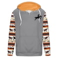 thumbnail image 4 of Penkiiy Unisex Hoddies Polynesian Tribal Pullover Casual Long Shirts Hooded Sweatshirt with Pocket S Gray, 4 of 4