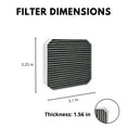 thumbnail image 3 of Nispira 2-in-1 Carbon Pre Filter Replacement For Air Purifier | Compatible with Molekule Large Room | Remove Smoke, Dust, Big Particle | 3 Pack, 3 of 5