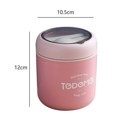 

530ml Thermos Lunch Box Portable Stainless Steel Food Soup Containers Vacuum Flasks Thermocup Container Box Kitchen Accessories