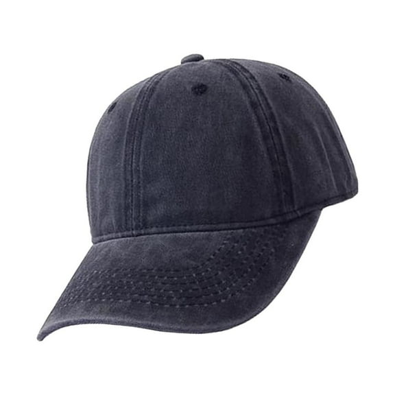 Clispeed Unisex Black Washed Cotton Twill Baseball Cap Retro Design Comfortable and Stylish