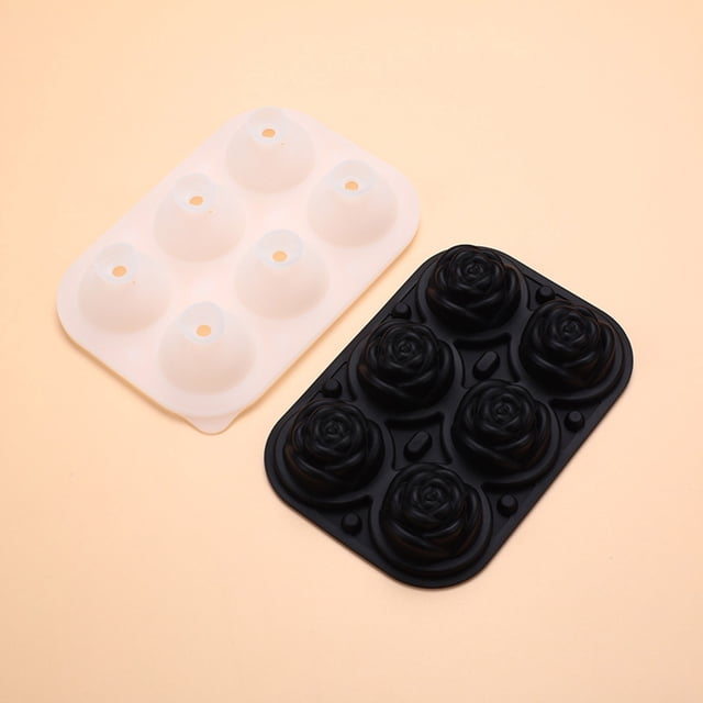 Rose Ice Mold Ice Molds Ice Tray Ice Mold Ice Molds for Cocktails Ice Molds Cocktail Ice Molds for Cocktails Reusable Ice Tray with Lid Ice Molds Whiskey Drinks Coffee