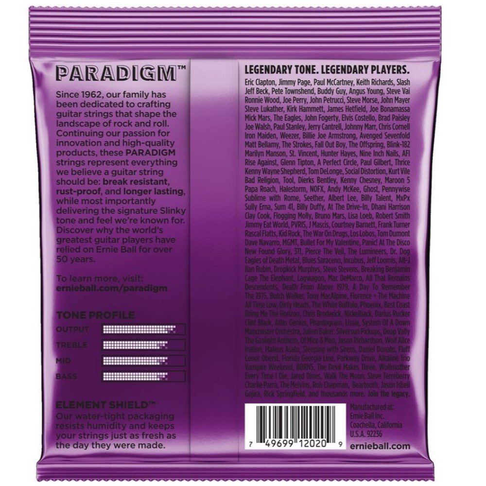 Ernie Ball Electric Guitar Strings Paradigm Power Slinky 11-48 Gauge 3pk