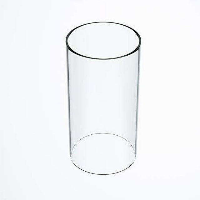 Large Size Hurricane Candle Holder Glass, Glass Cylinder Open Both Ends, Open Ended Hurricane, Glass Lamp Shade Replacement (3" Wide x 14" Tall) Multiple Specifications