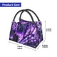thumbnail image 2 of Easygdp Purple Pattern White Tiger Bolsa de Almuerzo Insulada Reutilizable, Bolsa de Mano y Bandolera para Oficina, Trabajo, Viajes, 2 of 6