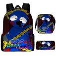 thumbnail image 1 of New Arrival Anime Backpack Cartoon Print Rainbow Friend Primary School Student 9-piece Backpack Shoulder Bag Pencil Case, 1 of 1