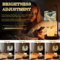 thumbnail image 4 of Candle Warmer Lamp with Timer Dimmable Blue White Hydrangea Floral Soft Watercolor Style Wax Melt Warmer for Jar Candles with 4 Bulbs Vintage Birthday Gifts for Women, Mom, Female Friend, 4 of 8