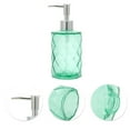 thumbnail image 5 of Unique Bargains 1 Pc Durable Diamond-shaped Soap Dispenser 11.16oz Green Silver Tone, 5 of 6
