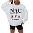 thumbnail image 2 of Women's Gameday Couture Ash Northern Arizona Lumberjacks Premium Fleece Pullover Sweatshirt, 2 of 5