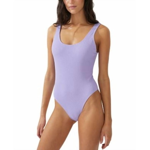 COTTON ON Juniors Low-Back One-Piece Sw Purple XL