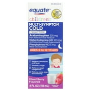 Equate Alcohol-Free Fever Reducer, Sinus Relief, Nasal Decongestant Mucinex® Liquid for Cold, Sinus Relief, Flu Set with Dosage Cup, 325 mg, 2 Pack