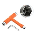 thumbnail image 3 of Unique Bargains Outil de Skate Tout-en-un Outil de Planche à Roulettes Multifonction Portable, Orange, 3 of 4