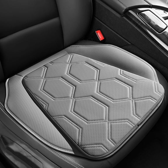 Tgbvmt Car Seat Cushion Breathable Perforated Leather Four Season Pad Comfortable Soft Supportive Cushion Universal Seat Cover Suitable for Cars Trucks SUV All Year Round Use