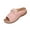 Pink, variant on Women Rhinestone Heart Buckle Wedge Slide Sandals Slip On Comfortable Footwear For Casual Outdoor Party Daily Activities