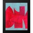 thumbnail image 2 of Cartissi 15x18 Black Modern Framed Museum Art Print Titled - Magenta Ribbon I, 2 of 5