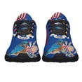 thumbnail image 5 of New York Stte EaStrn Bluebird and Wild Rose Flower Shoes Sneakers Black Size 7, 5 of 7