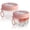 Pink, variant on 2Pcs Overnight Oats Containers with Lids Spoon 20 oz, Portable Plastic Yogurt Jars, Breakfast on the Go Cups for Adults, Meal Prep Oatmeal Jars for Milk Cereal Fruit Snack, White