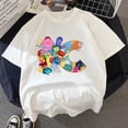 thumbnail image 5 of Camiseta de manga corta de dibujos animados para niño y niña, camisetas suaves para bebé, ropa Kawaii de verano, 2 uds., 5 of 5