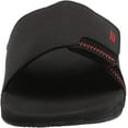 thumbnail image 2 of Reef Mens Fanning Slide Sandals 8 Black/Red, 2 of 8