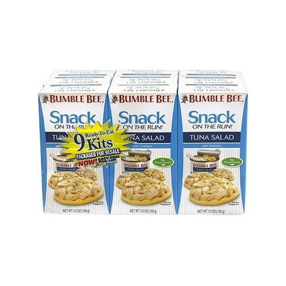 Bumble Bee Ready-to-Eat Tuna Salad Kits, 3.5 oz, 9 Pack