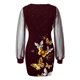 thumbnail image 5 of Vestido de manga larga con estampado de encaje de costura de nalgas sexy informal a la moda para mujer Pompotops hdfakjf2050, 5 of 5