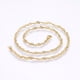 thumbnail image 2 of 1 collar de cadena con ondas de agua, collar minimalista, joyería de moda con cierres de pinza de langosta., 2 of 2