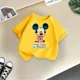 thumbnail image 3 of Camiseta de algodón de verano para niños de la marca Mickey, linda camiseta de dibujos animados de Disney para niño y niña, camiseta informal de cuello redondo, ropa para niños, 3 of 5