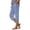 514_Blue, variant on Jxximdong Capris Pants for Women, Fashionable Casual Trousers with Pockets Cotton Loose Striped Cotton and Linen Pants, Blue Women's Cropped Pants