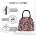 thumbnail image 4 of Salouo Skull rock music record for Insulated Lunch Bag for Women/Men - Leakproof Cooler Tote Bag Organizer - Reusable Lunch Box for Office Picnic Hiking Beach-One Size, 4 of 6