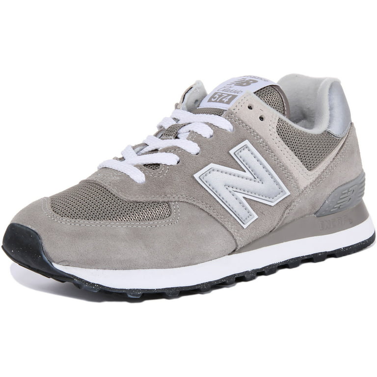 New Balance 574 Women's Grey White Low Casual Athletic Lifestyle Sneakers  Shoes