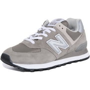 New Balance WL574EVG: Womens 574 V2 Essential Sneaker, GREY/WHITE