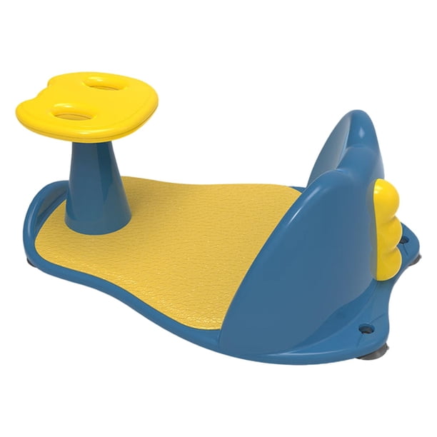 Asiento de baño para bebé Asiento de bañera Silla de baño para bebé desde el nacimiento hasta que se siente Azul y amarillo