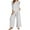 Gray, variant on Scyoekwg Two Piece Outfits for Women Cotton Linen Lounge Sets Casual Sweatsuits Sets Loose Solid Color Tracksuit Trendy Short Sleeve Round Neck Tops Wide Leg Pants Outfits (Black,XXXXXL)